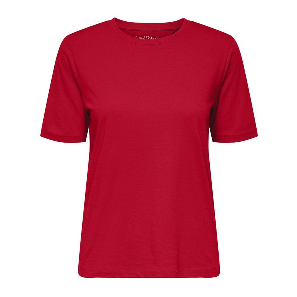 T-Shirt Rouge Femme Only Happy 1
