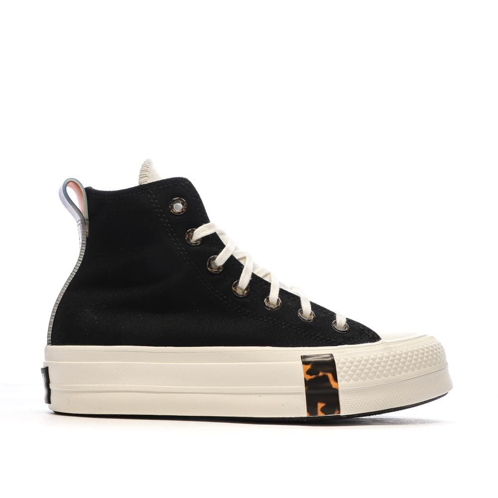 Baskets Noires Femme Converse All Star Lift Platform Tortoise 2