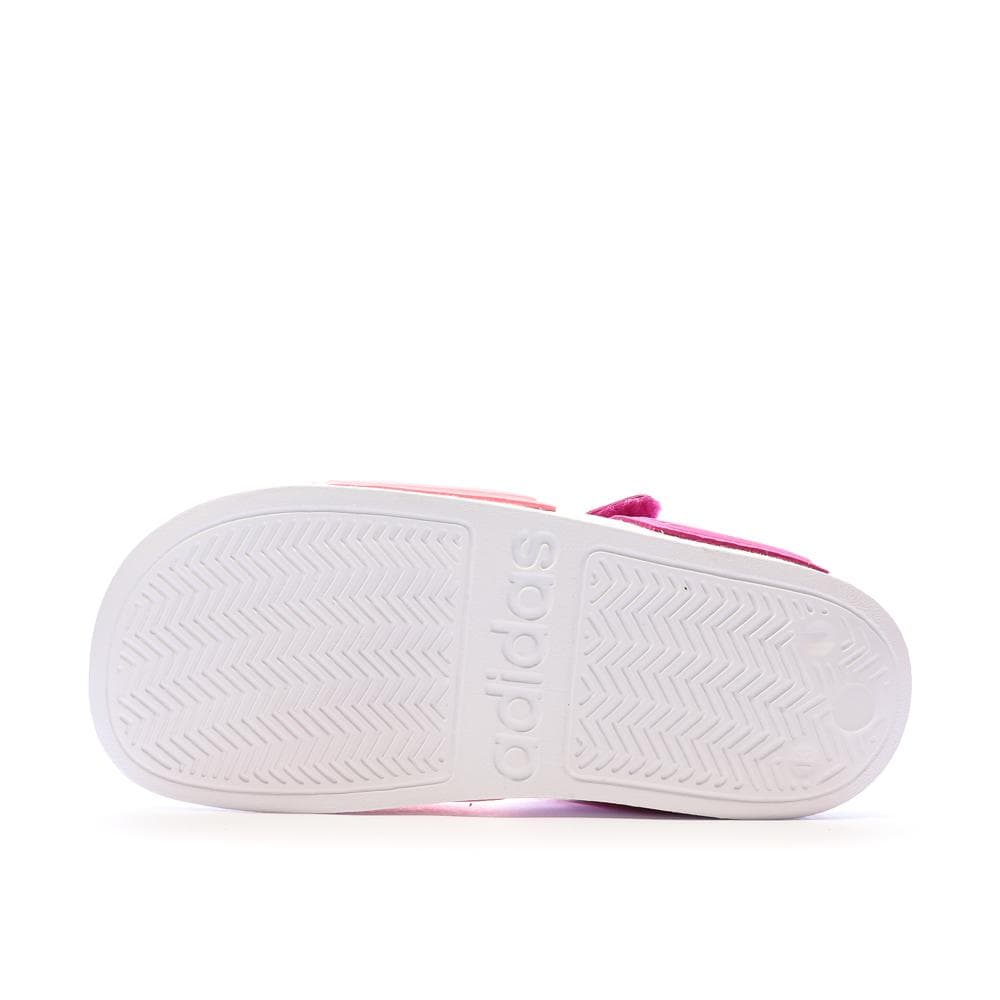 Sandales Roses/Blanches Fille Adidas Adilette K 5