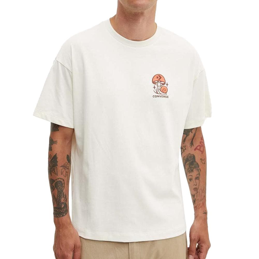 T-shirt Beige Homme Converse Mushroom 1