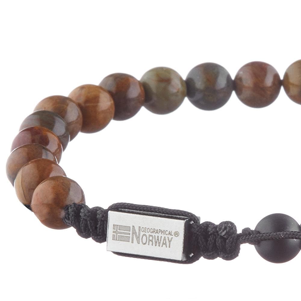 Bracelet Perles Noir/Marron Homme Geographical Norway 315051 3