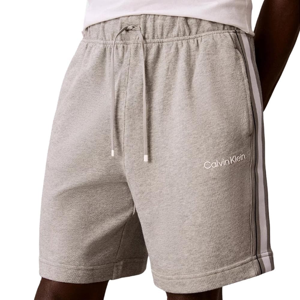Short Gris Homme Calvin Klein Jeans Logo Tape Terry 1