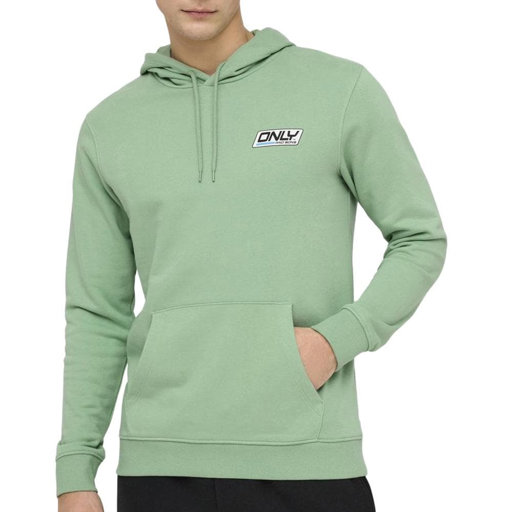 Sweat Vert Homme Only & Sons Print Logo 1