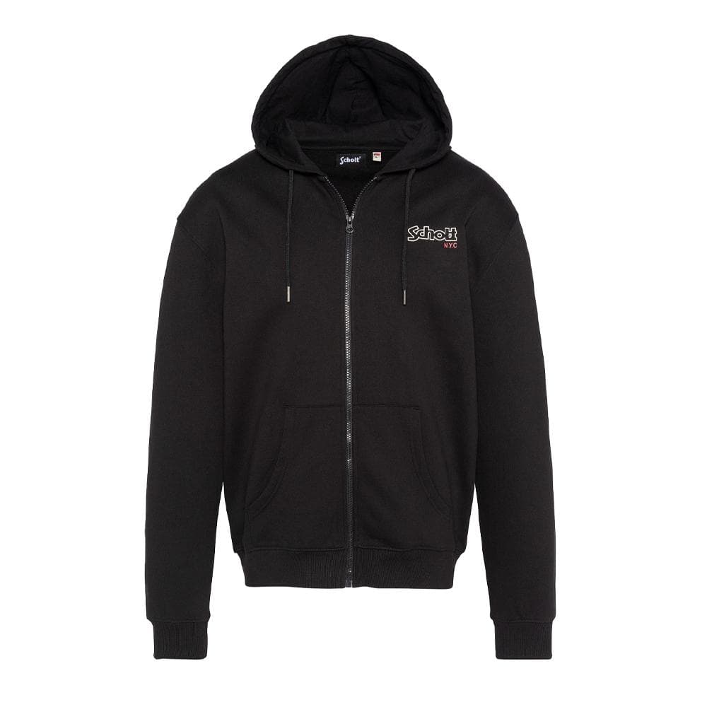 Sweat Zippé Noir Homme Schott SWHSAM 1