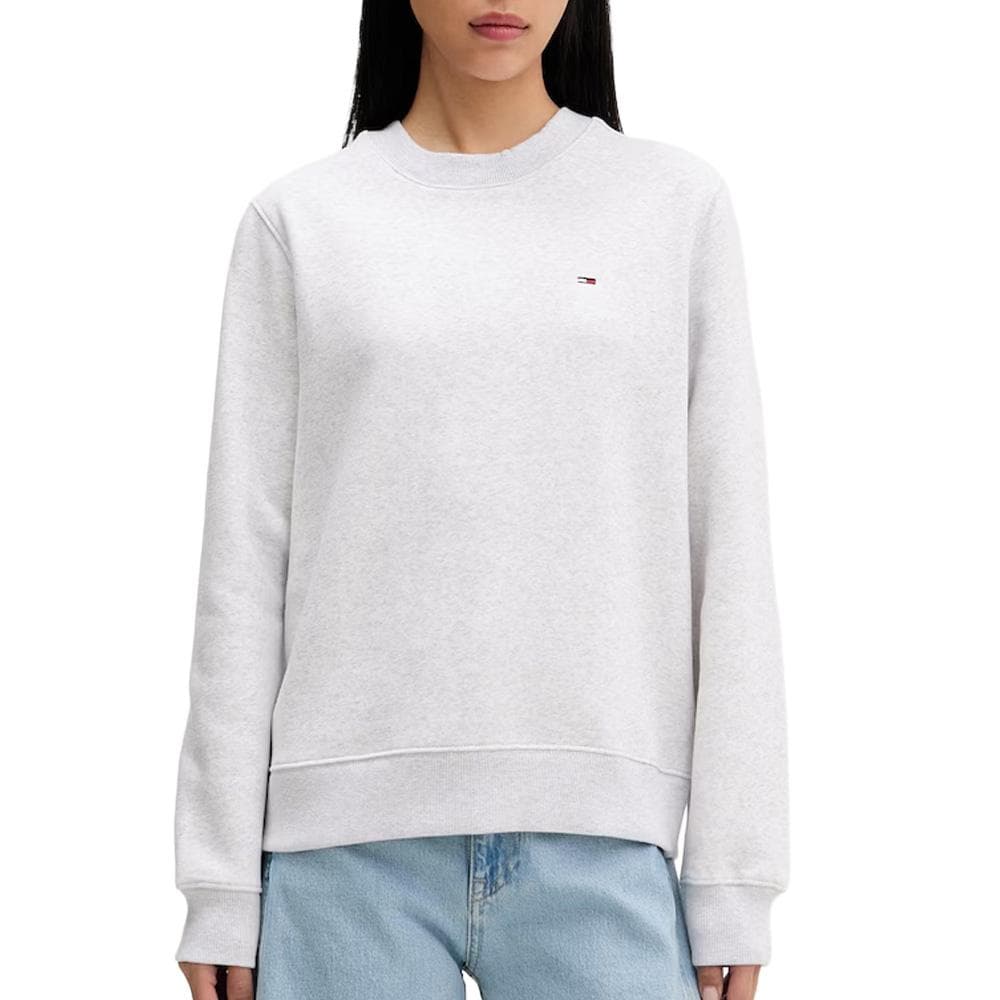 Sweat Gris Femme Tommy Hilfiger Flag Crew1 1