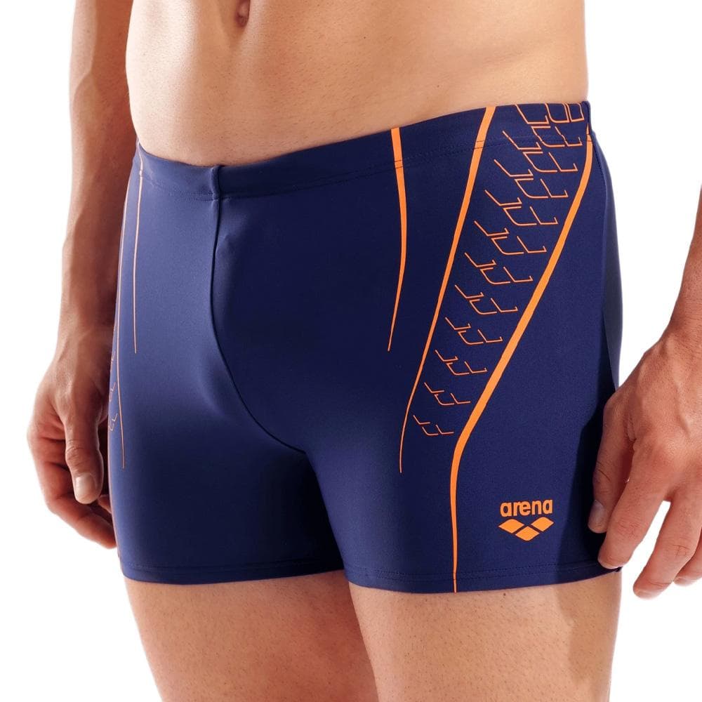 Maillot de bain Marine/Orange Homme Arena Graphic - T 1