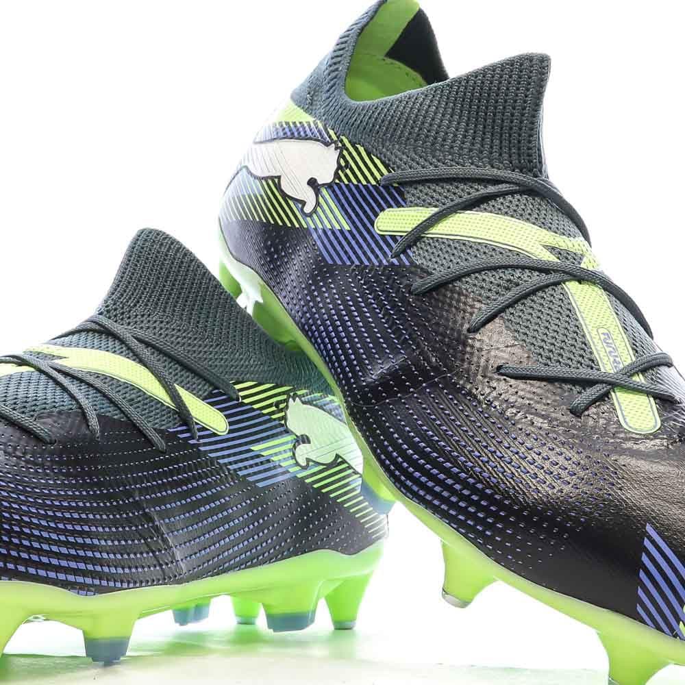 Chaussures de football Noir/Vert Homme Puma Future 7 Match MxSG 7