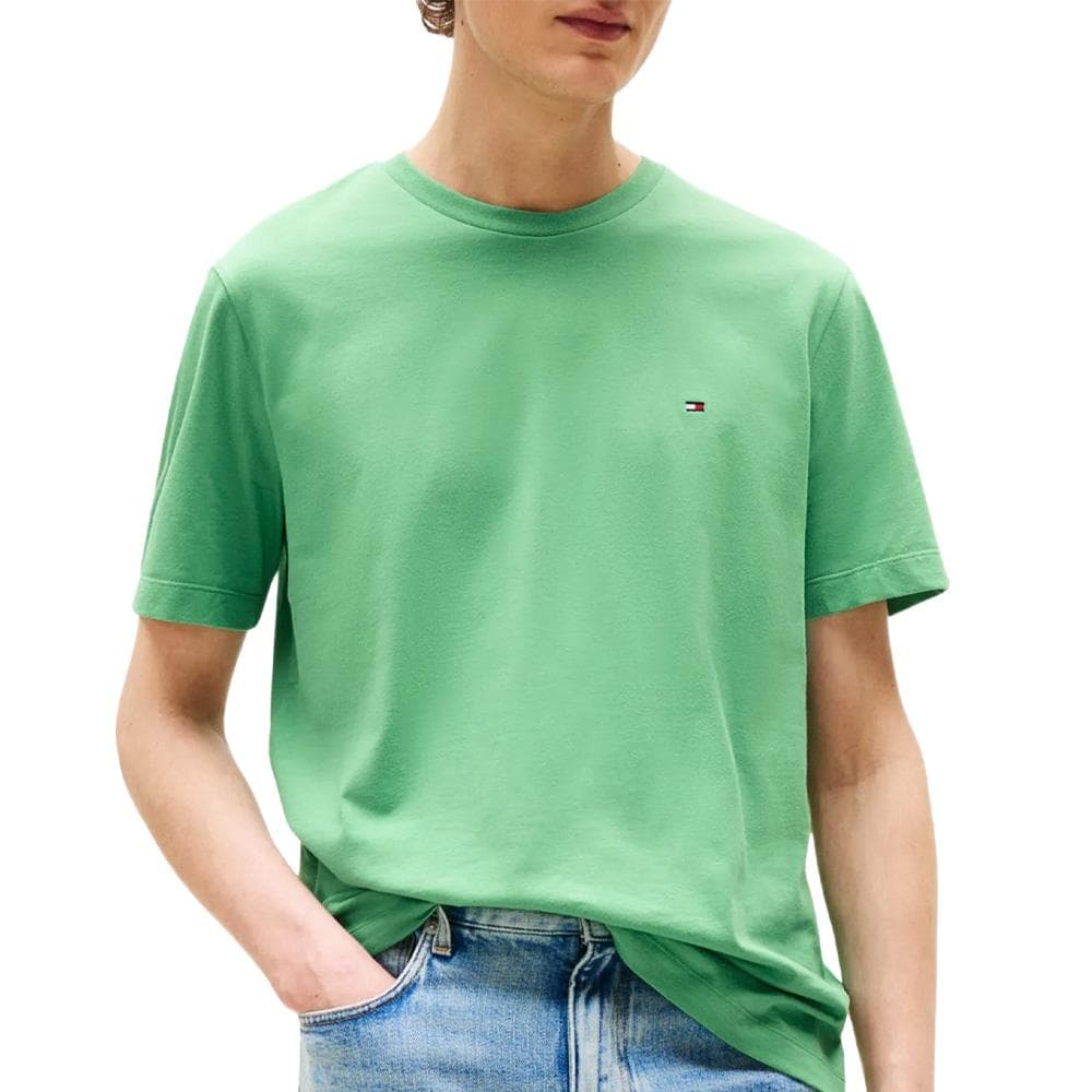 T-shirt Vert Pomme Homme Tommy Hilfiger Tjm Slim Linear 1