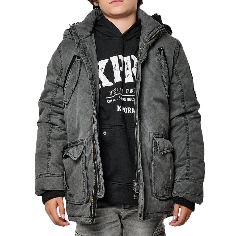 Blouson Noir Garçon Kaporal MUN 1