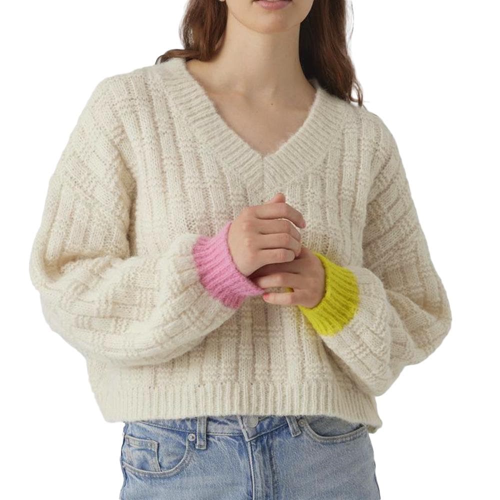 Pull Ecru Femme Vero Moda Ingrid 1