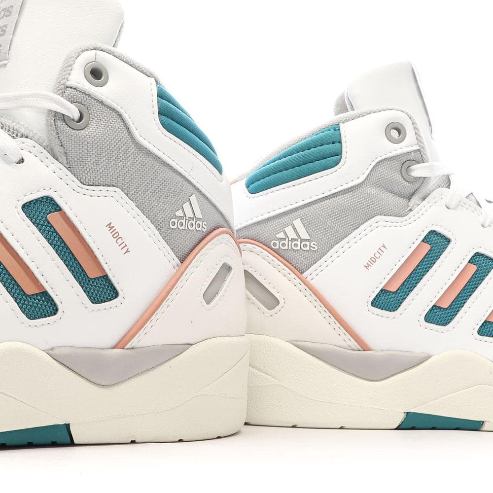 Baskets Blanche/Turquoise Homme Adidas Midcity 7