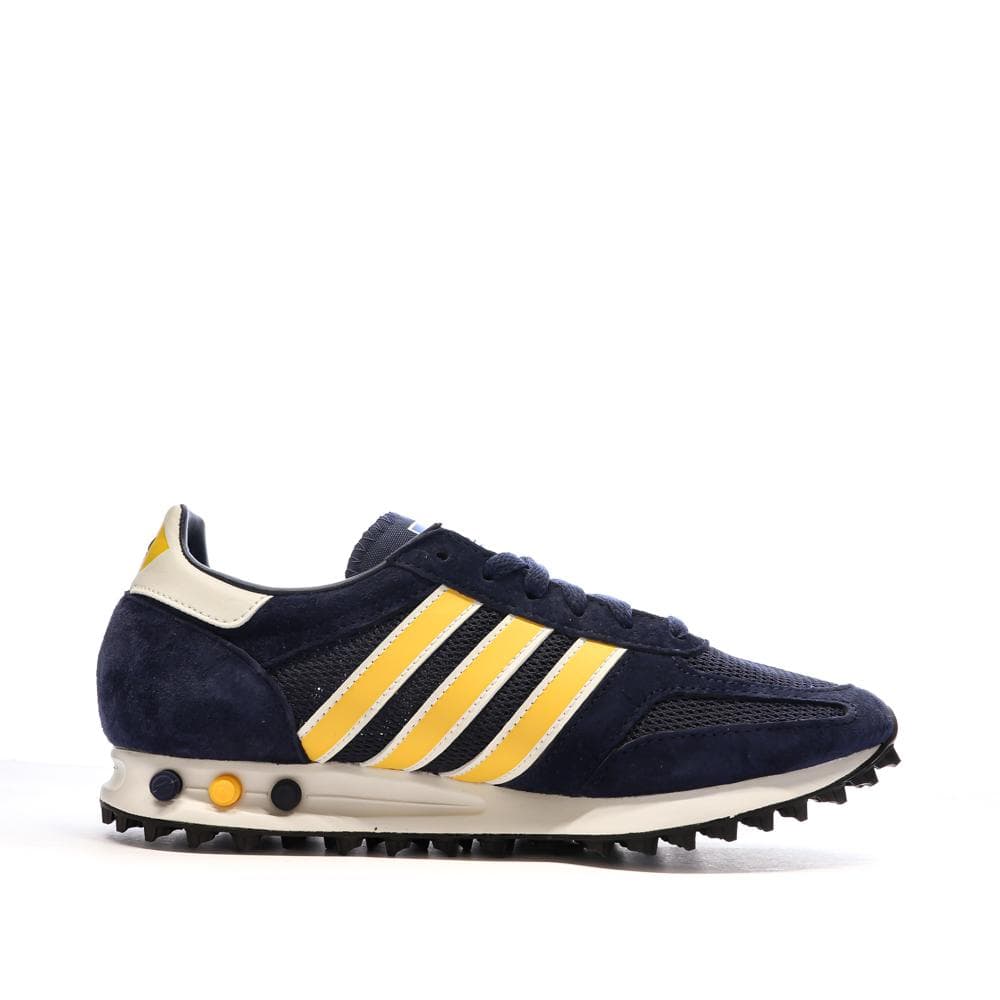 Baskets Marines/Jaunes Homme Adidas La Trainer 2