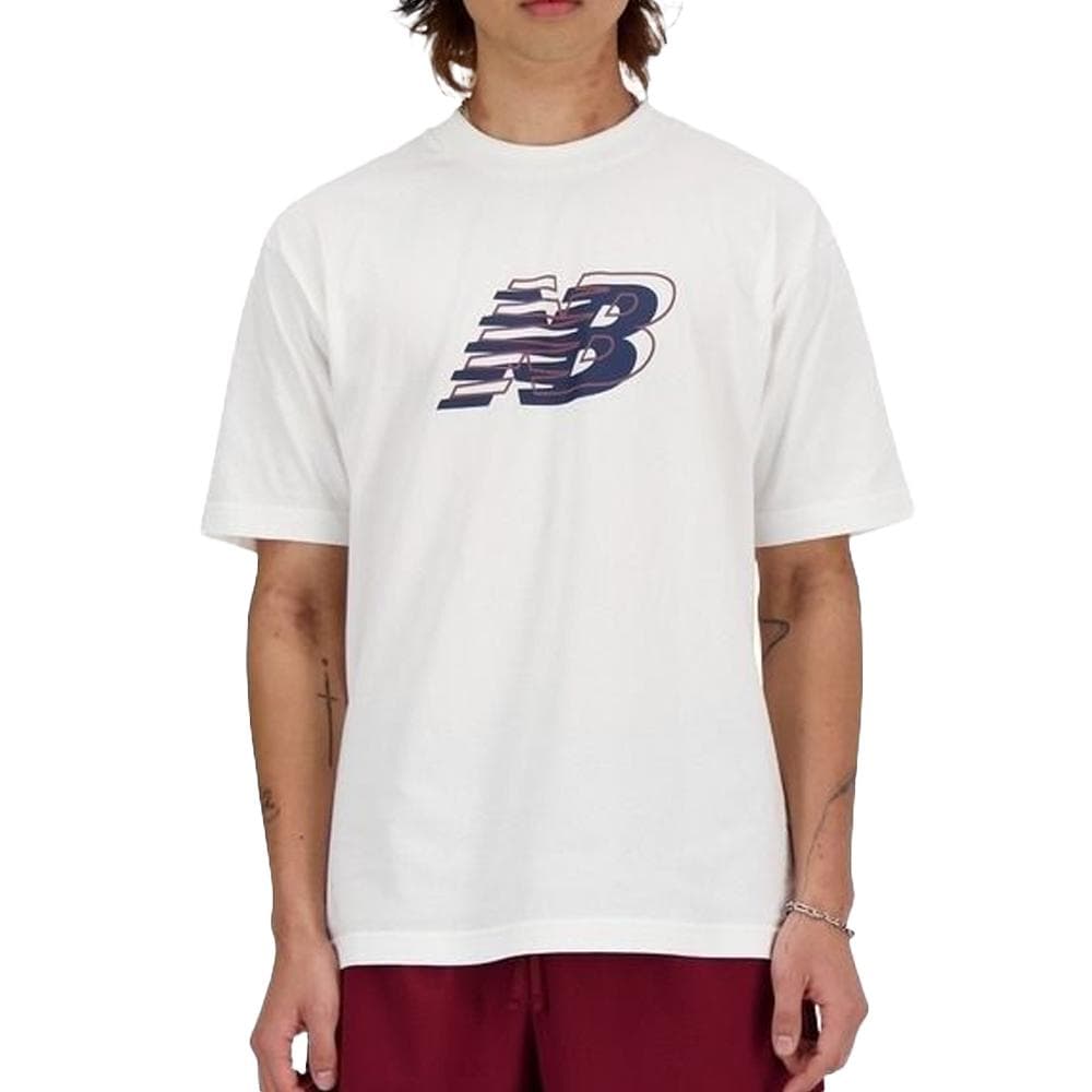 T-shirt Blanc Homme New Balance MT41526WT 1