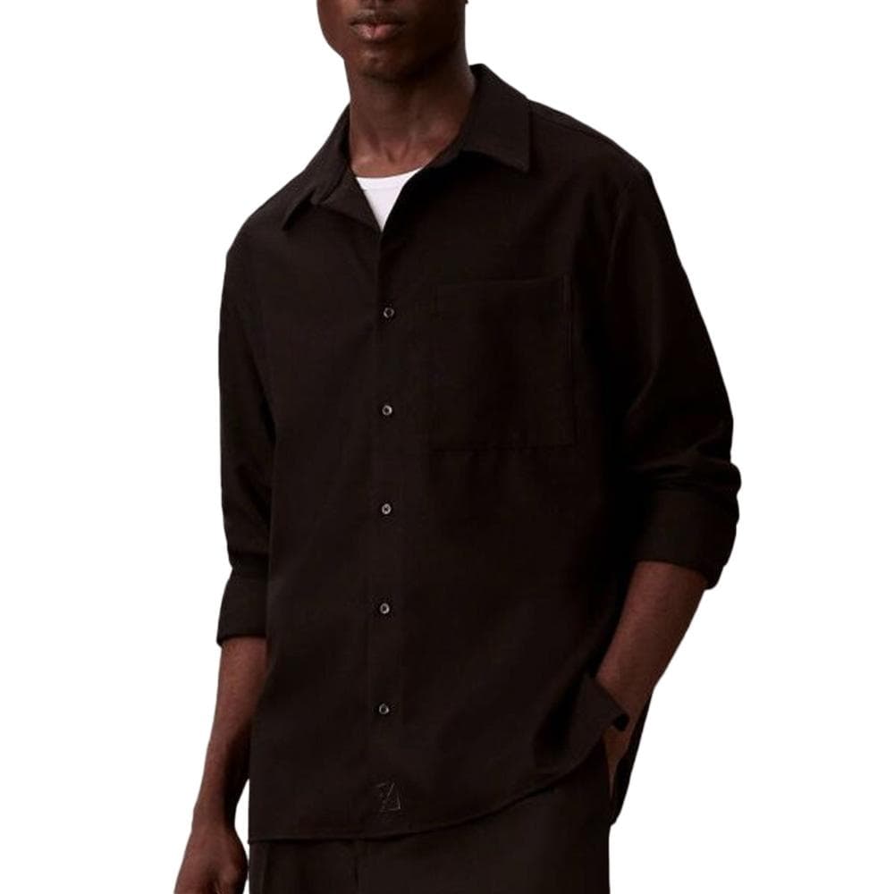 Chemise Noire Homme Calvin Klein Jeans Solids 1