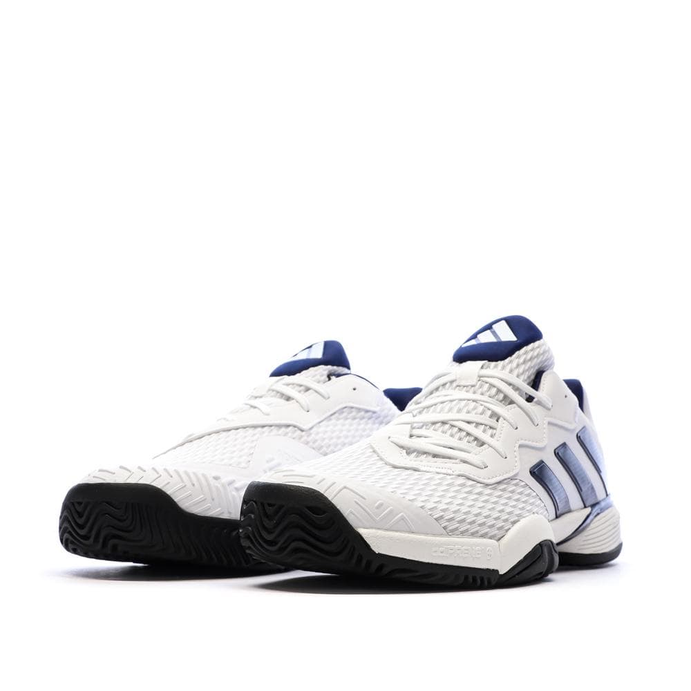 Chaussure de tennis Blanc/Marine Enfant Adidas Barricade 6