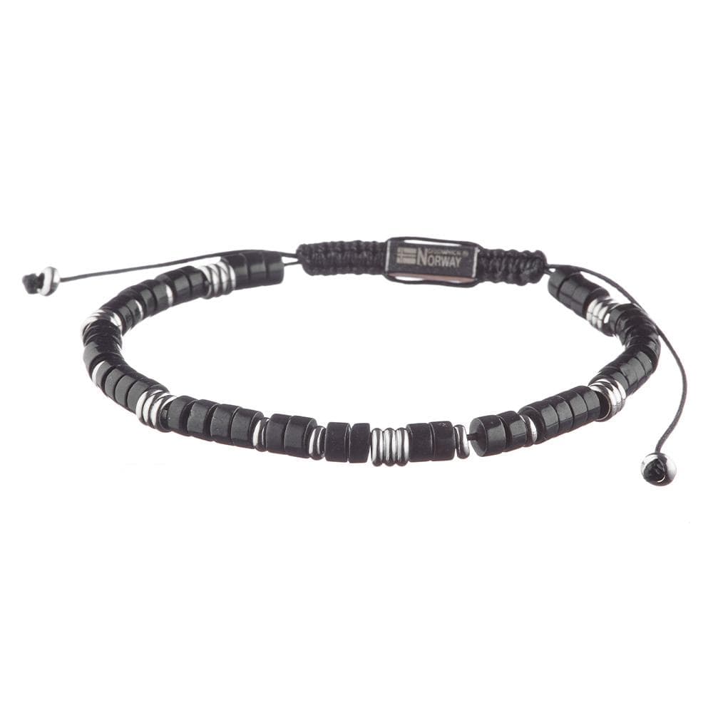 Bracelet Noir/Acier Homme Geographical Norway 315020 1