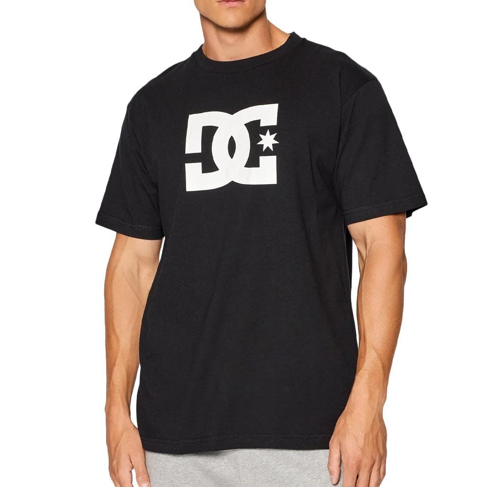 T-Shirt Noir/Blanc Homme Dc shoes Star 1