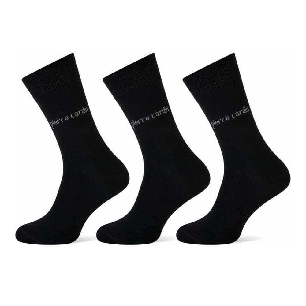 x3 Chaussettes Noires Homme Pierre Cardin CTK 1