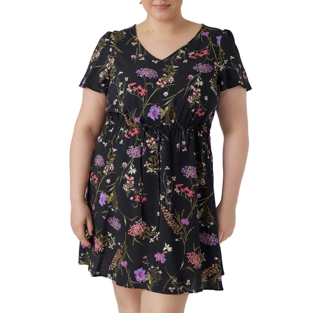 Robe Noire à Motifs Femme Vero Moda CURVE Easy 1