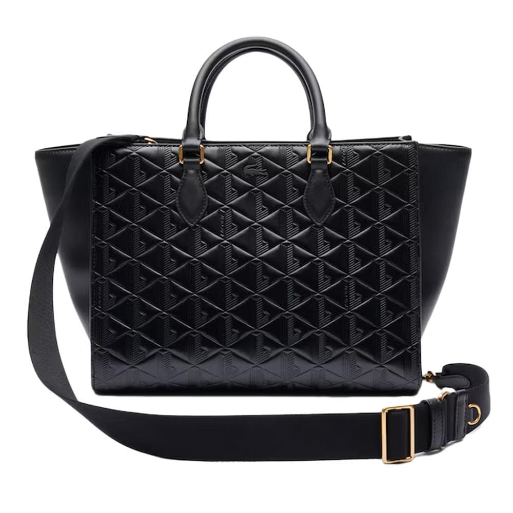 Sac à main Noir Femme Lacoste Lage Maheki Monogram 1