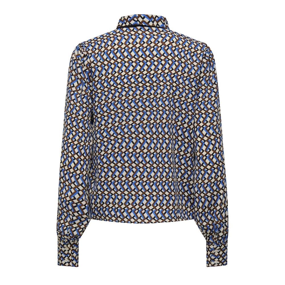 Blouse Beige/Noir/Bleu Imprimé Femme JDY Life Boey 2