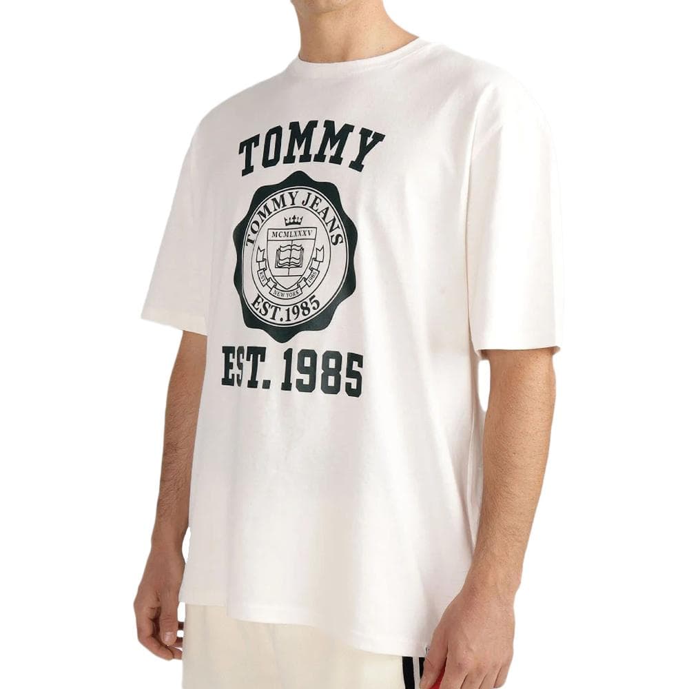 T-shirt Blanc Homme Tommy Hilfiger Crest Varsit 1