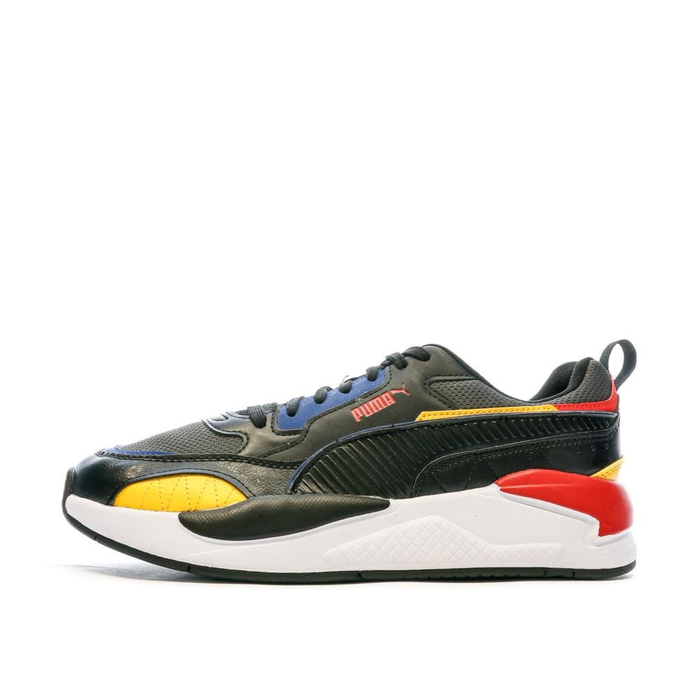 Baskets Blanche/Noir/Jaune Homme Puma X-ray 2 Square 1