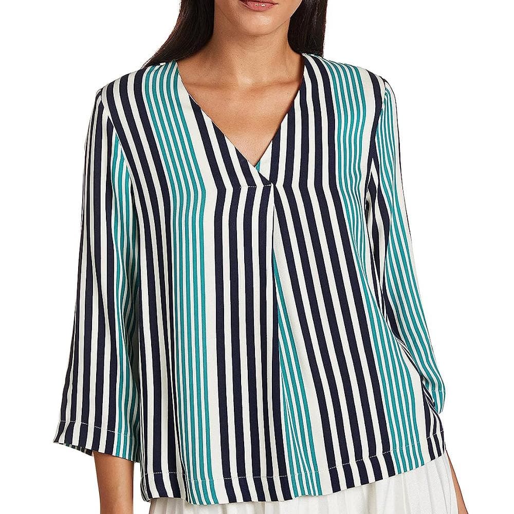 Blouse Écru à Rayures Femme Vero Moda Niva 1