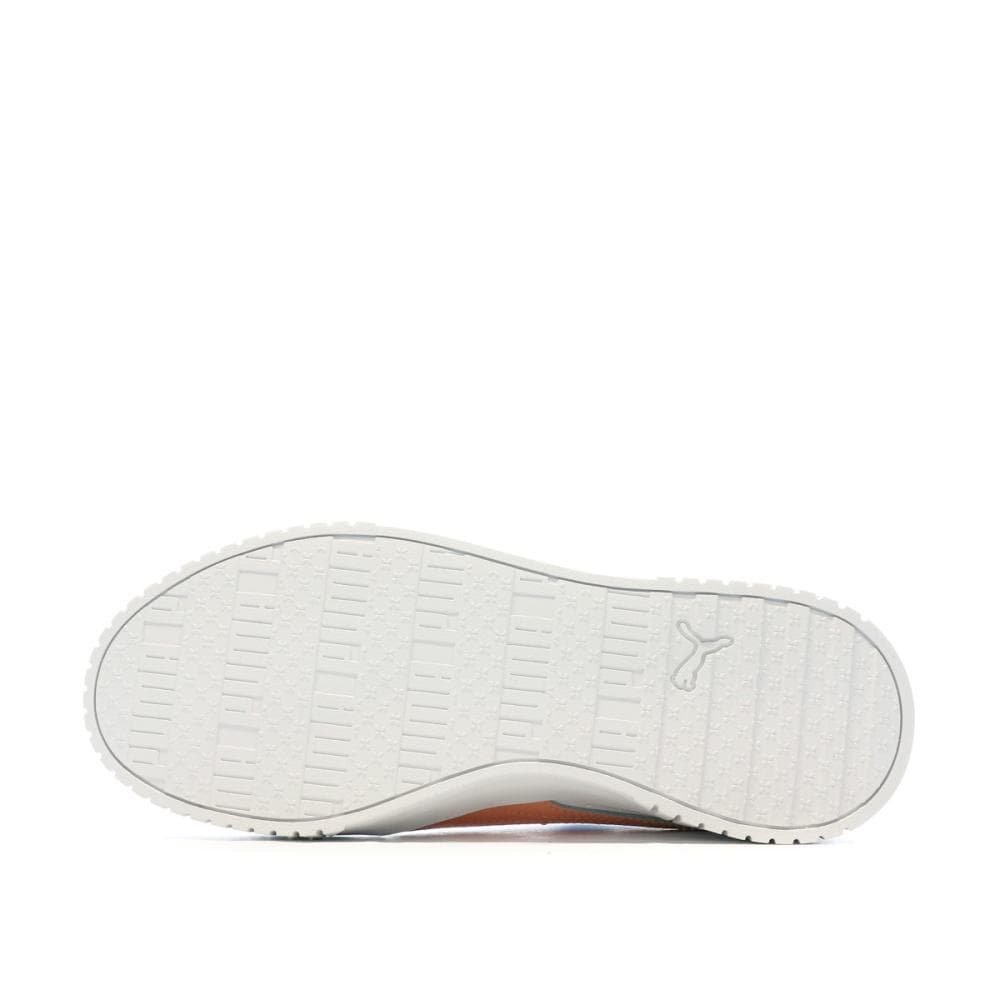 Baskets Blanches/Corail Femme Puma Carina 2.0 5