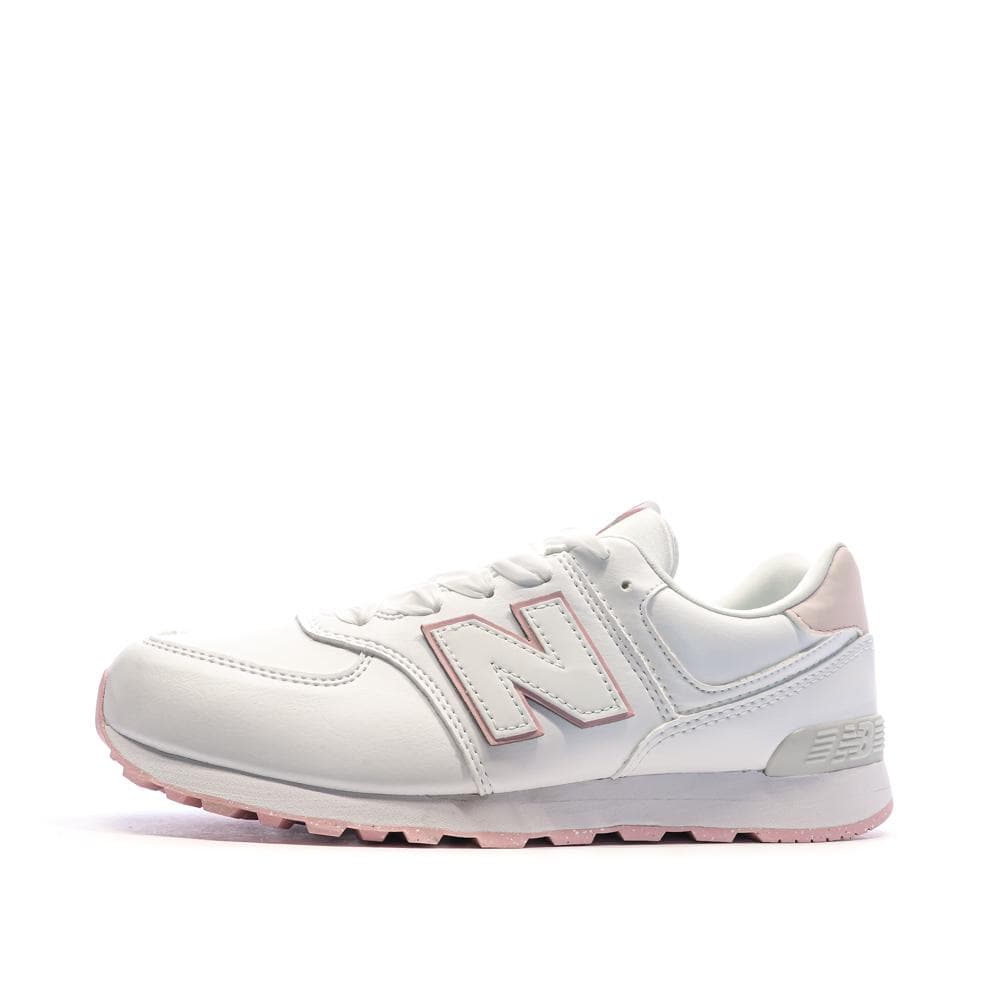 Baskets Blanc/Rose Femme/Fille New Balance 574 1