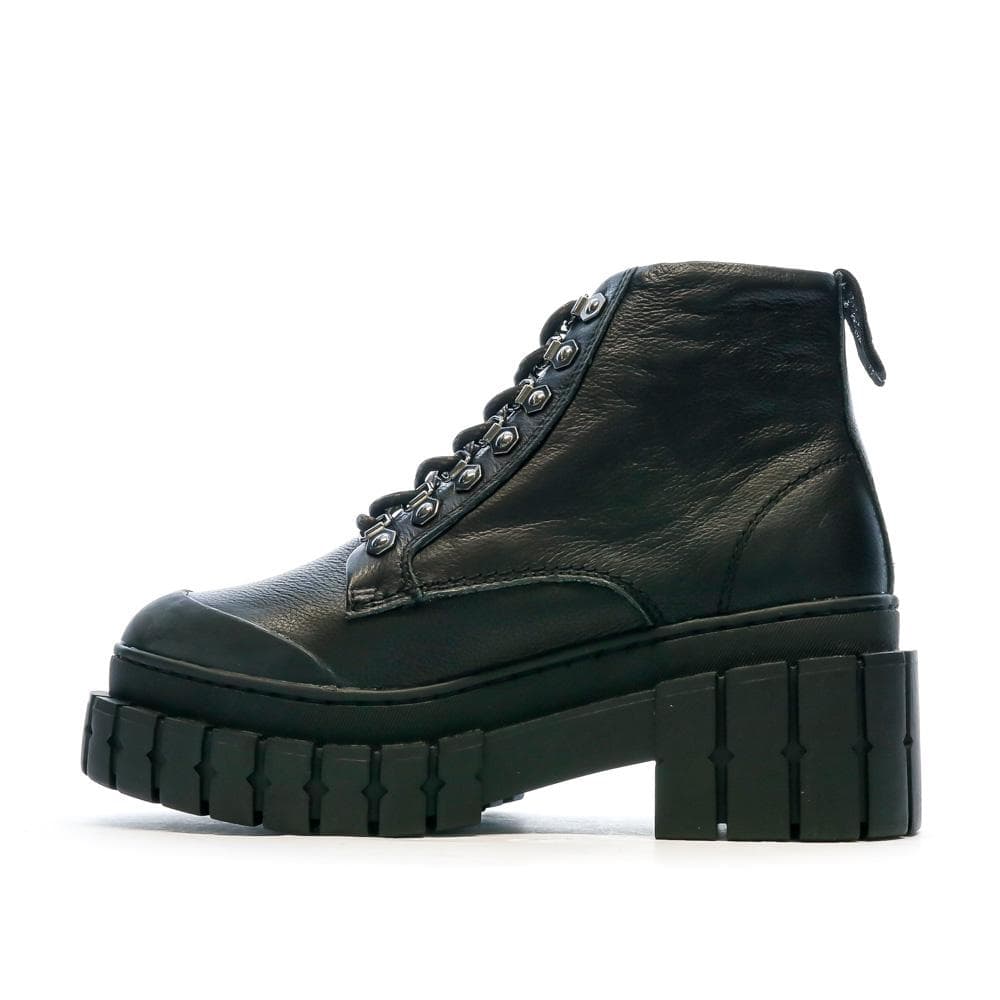 Boots Noir Simili Femme No Name Kross Low 1