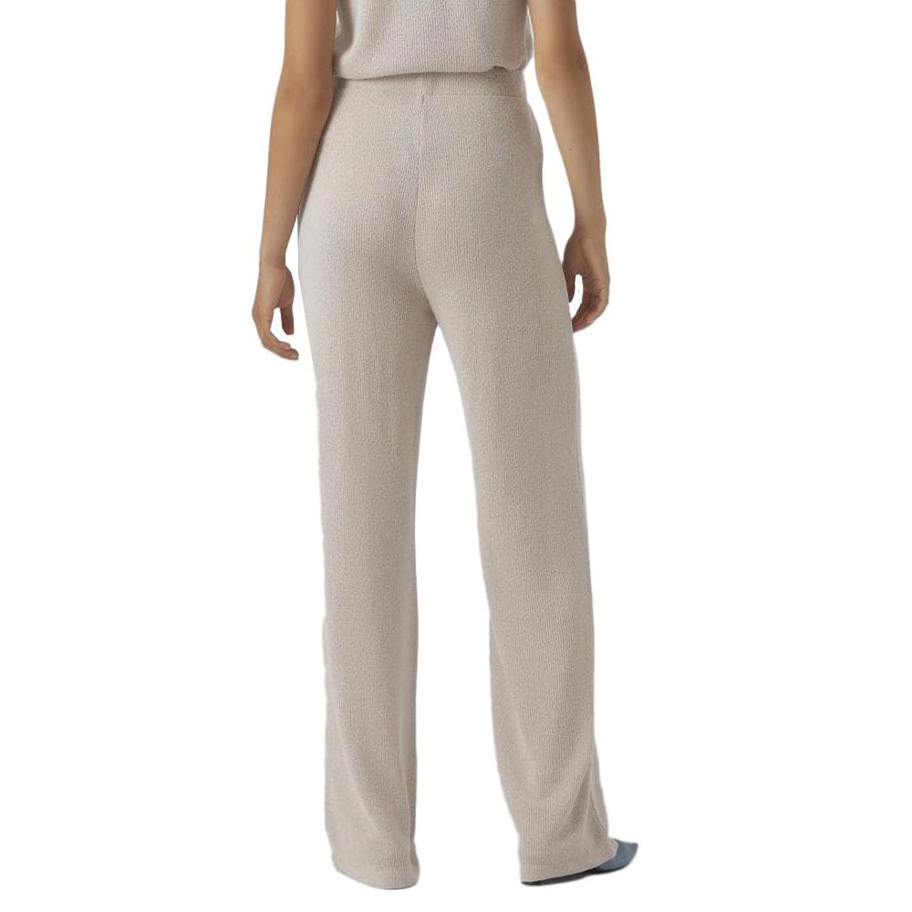 Pantalon Écru Femme Vero Moda Eddie 2