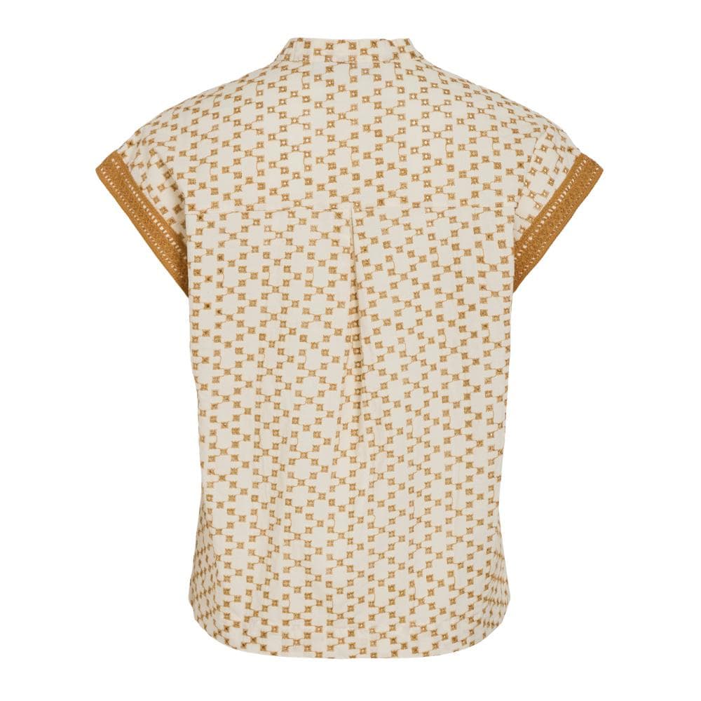 T-Shirt Beige/Jaune Femme Vila Visumira 2