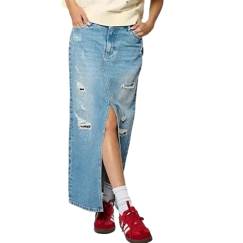 Jupe en Jean Bleu Femme Kaporal BELLE 1