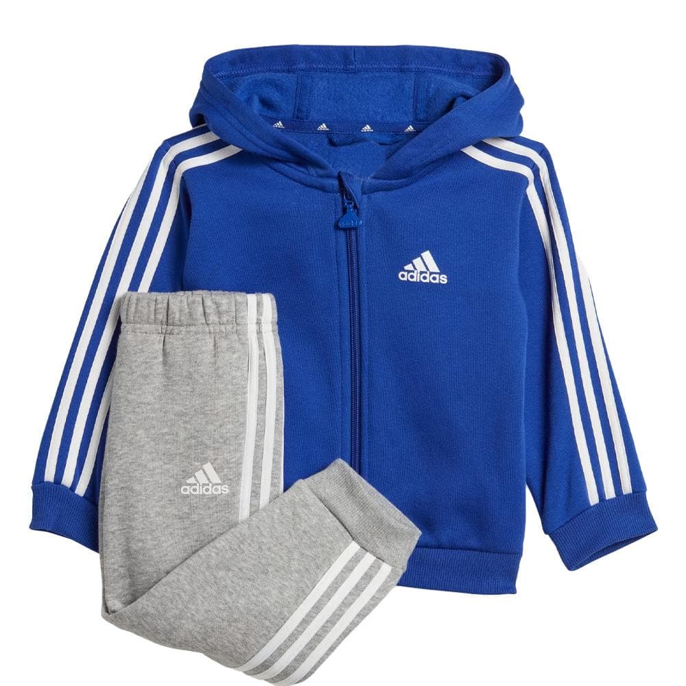 Ensemble de survêtement Bleu/Gris Garçon Adidas 3s Fz Fl 1