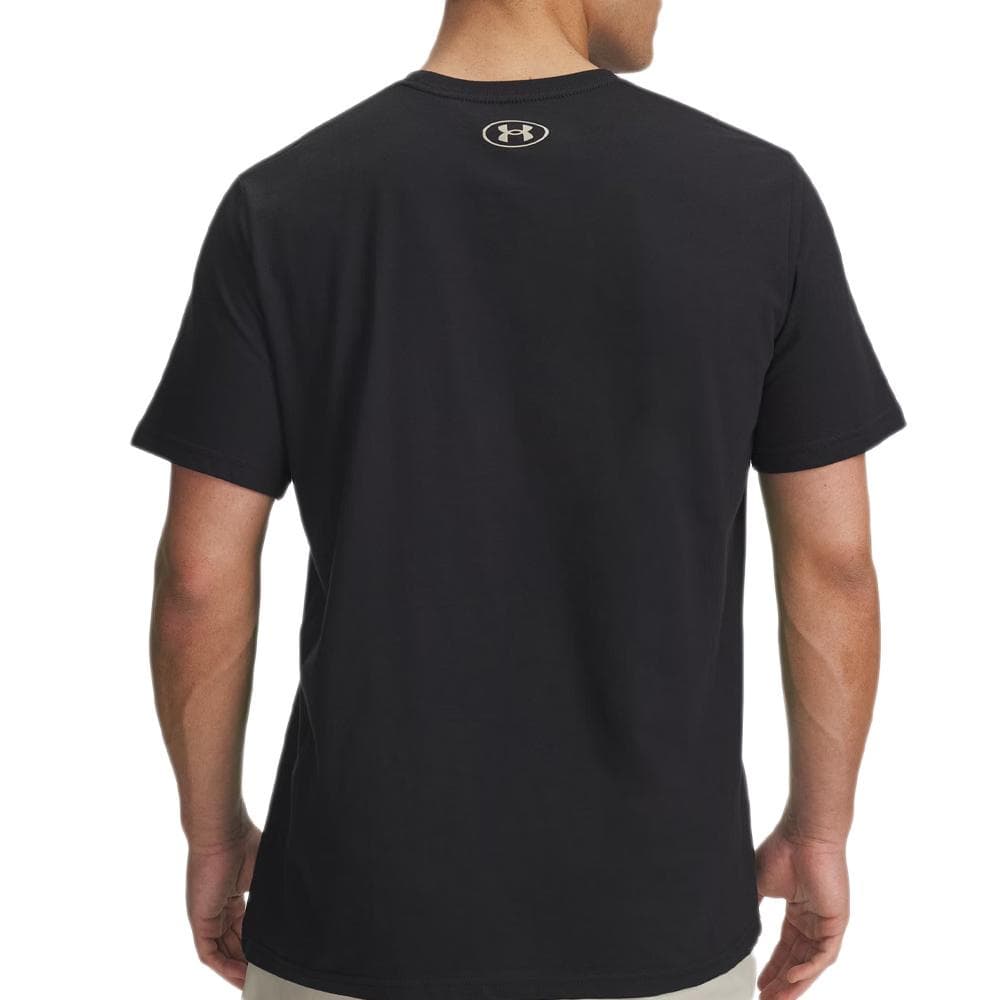 T-shirt Noir/Doré Homme Under Armour Left Chest 2