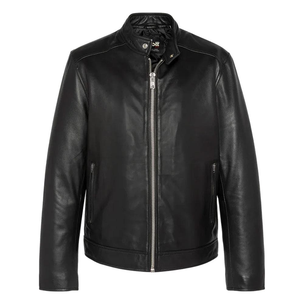 Blouson en Cuir Noir Homme Schott Memphis 3