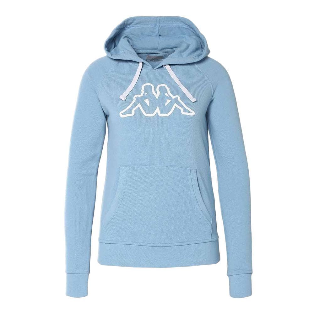 Sweat à Capuche Bleu Femme Kappa Belle Slim 1