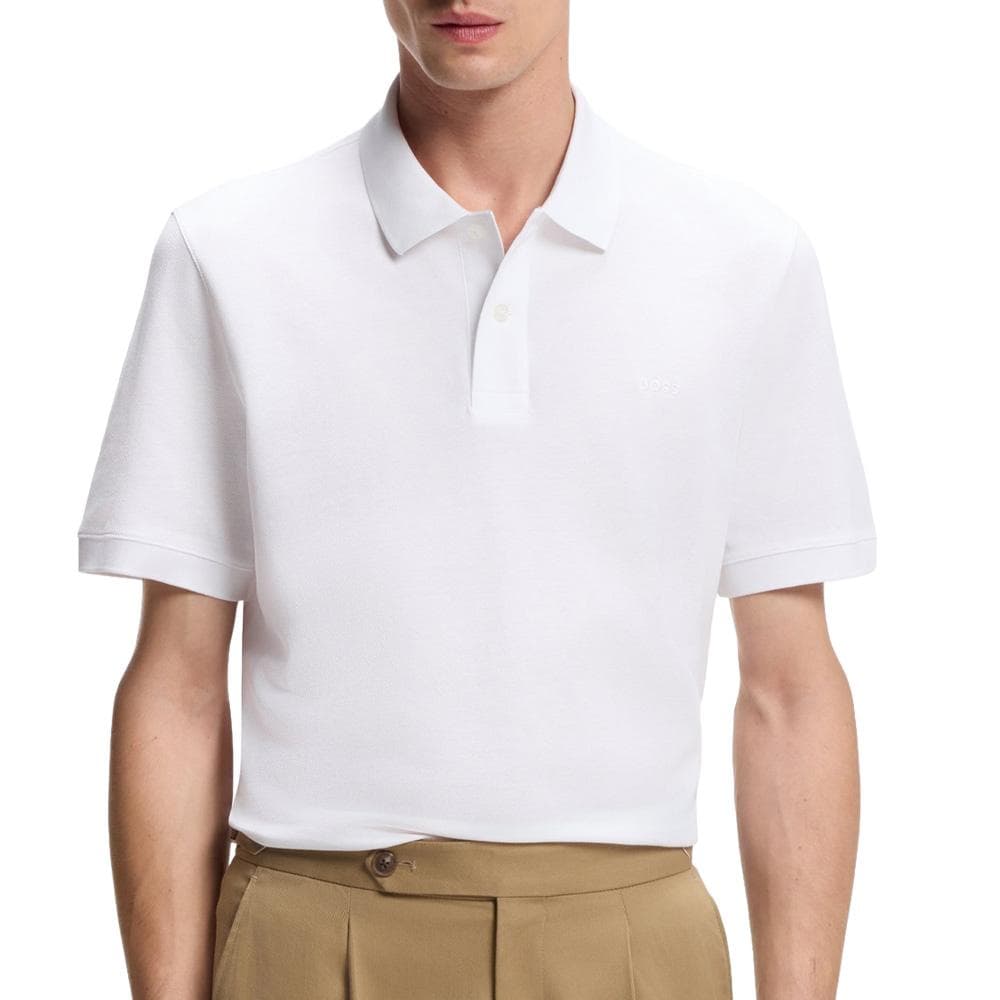 Polo Blanc Homme Hugo Boss Pallas 1