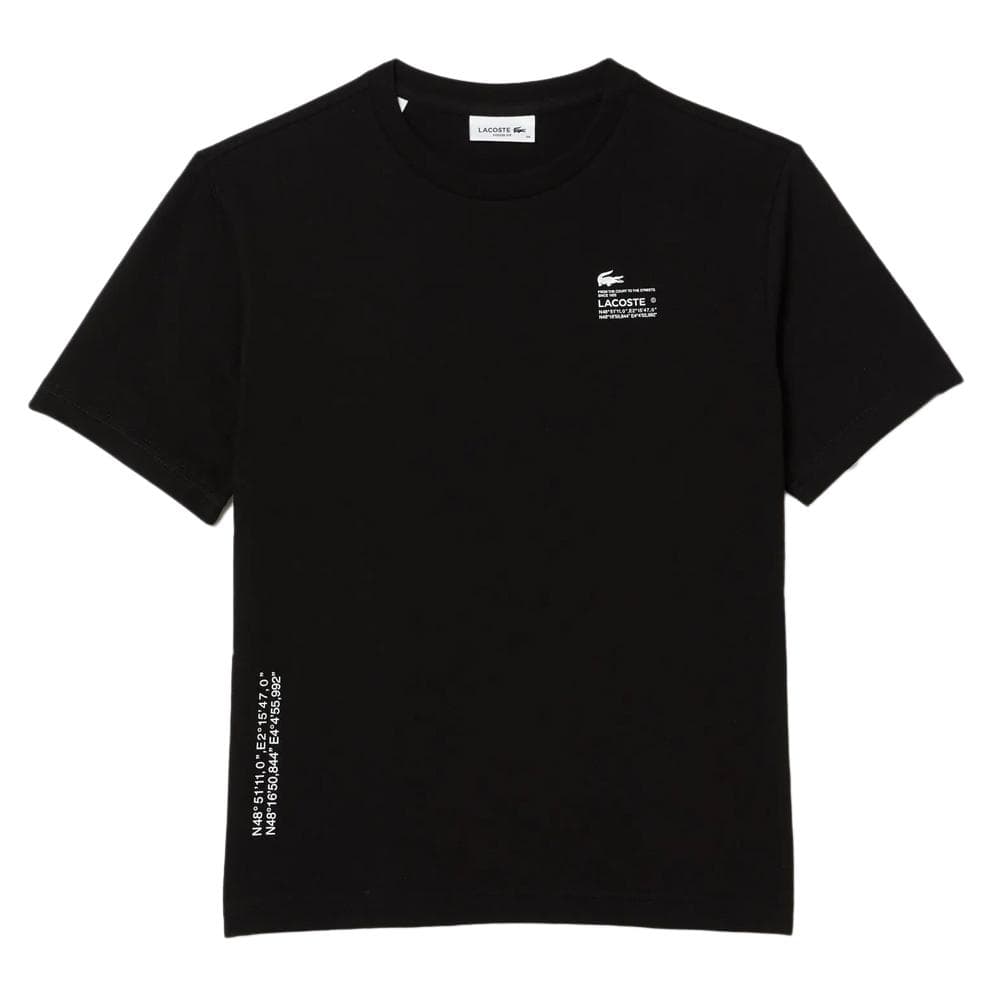 T-shirt Noir Femme Lacoste Farine 1