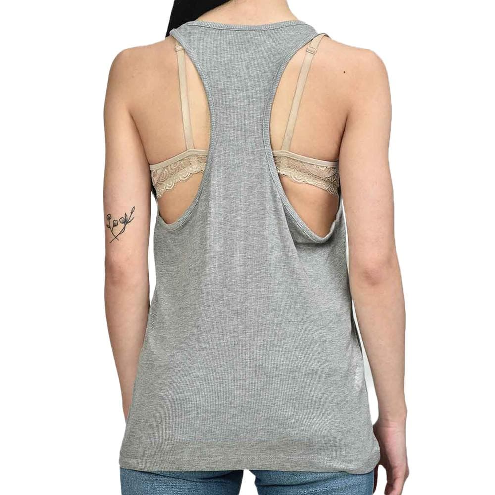 Débardeur Gris clair Femme JJXX Fleur 2