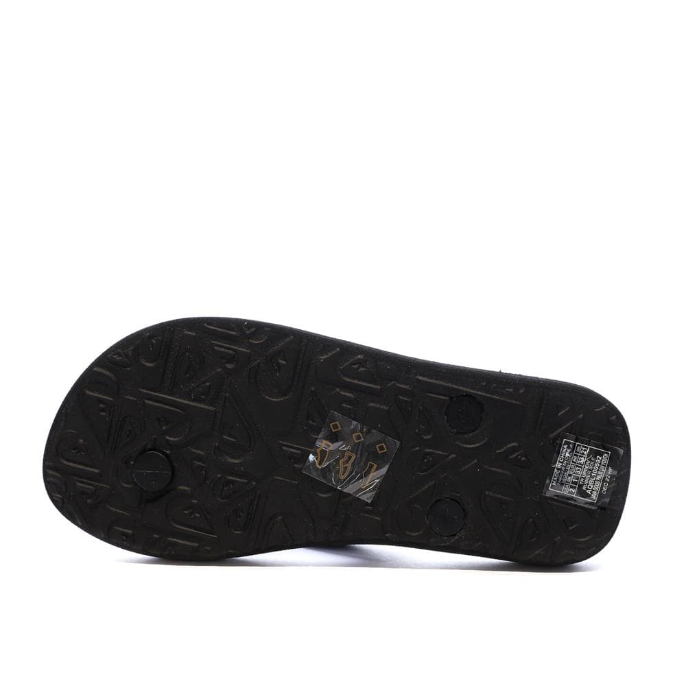 Tongs Noir/Orange Garçon Quiksilver Java Quik 2