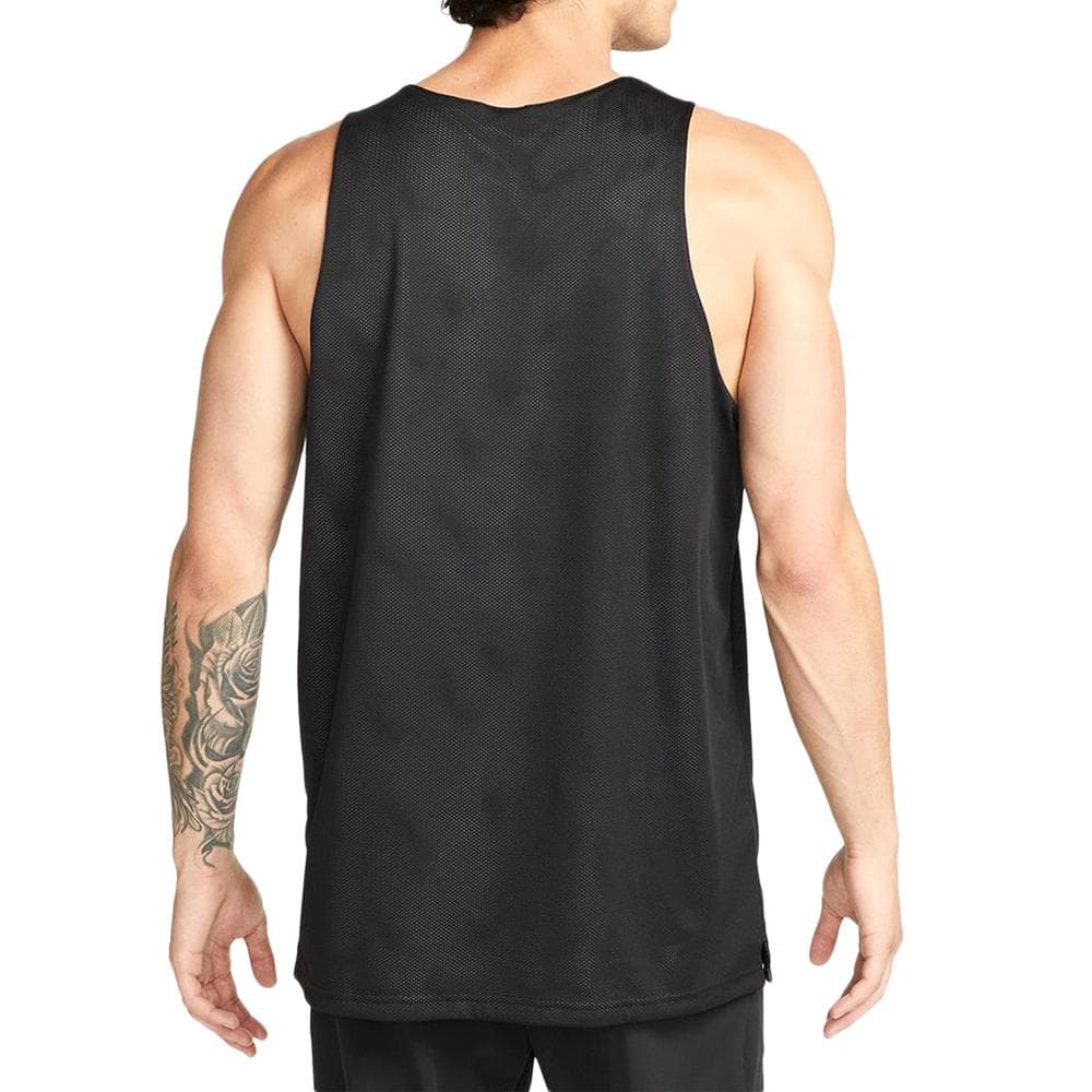 Débardeur de Basketball réversible Noir/Jaune Homme Nike Tank 3