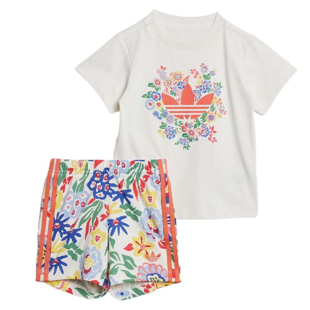 Ensemble Blanc Fille Adidas JC8013 1