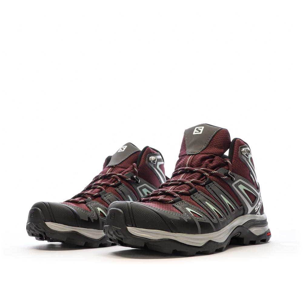 Chaussures de Randonnée Gris/Bordeaux Femme Salomon X Ultra Pi 6