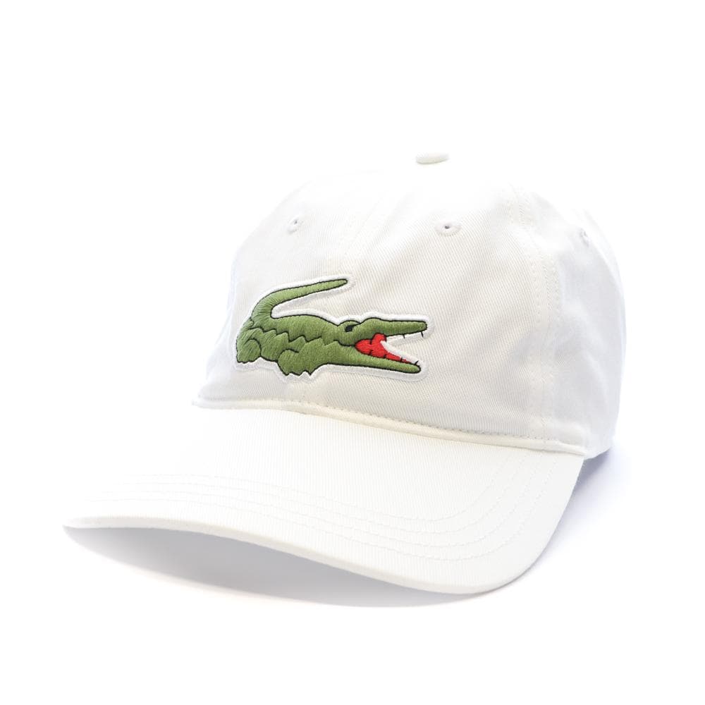 Casquette Blanche Mixte Lacoste Twill Big Croch 1