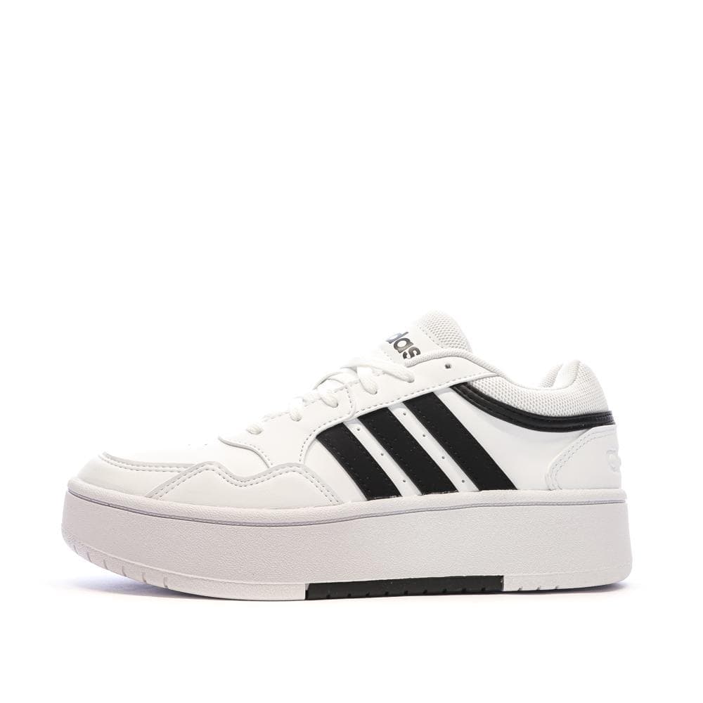 Baskets Blanches/Noires Femme Adidas Hoops 3.0 1
