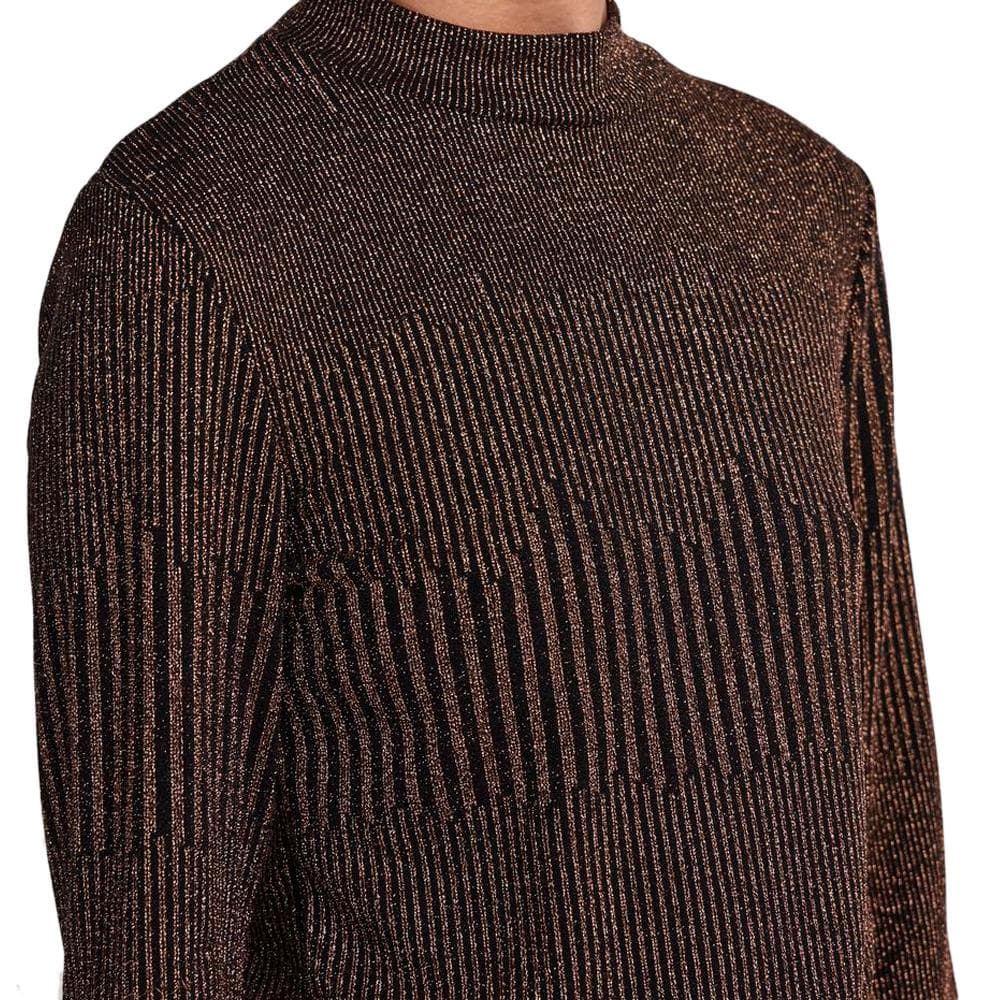 T-Shirt Doré/Noir Femme PIECES Mary 2