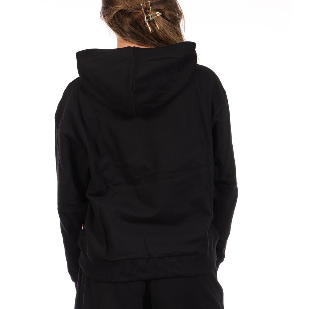 Sweat Noir Femme Puma Emboridery Comfo 2