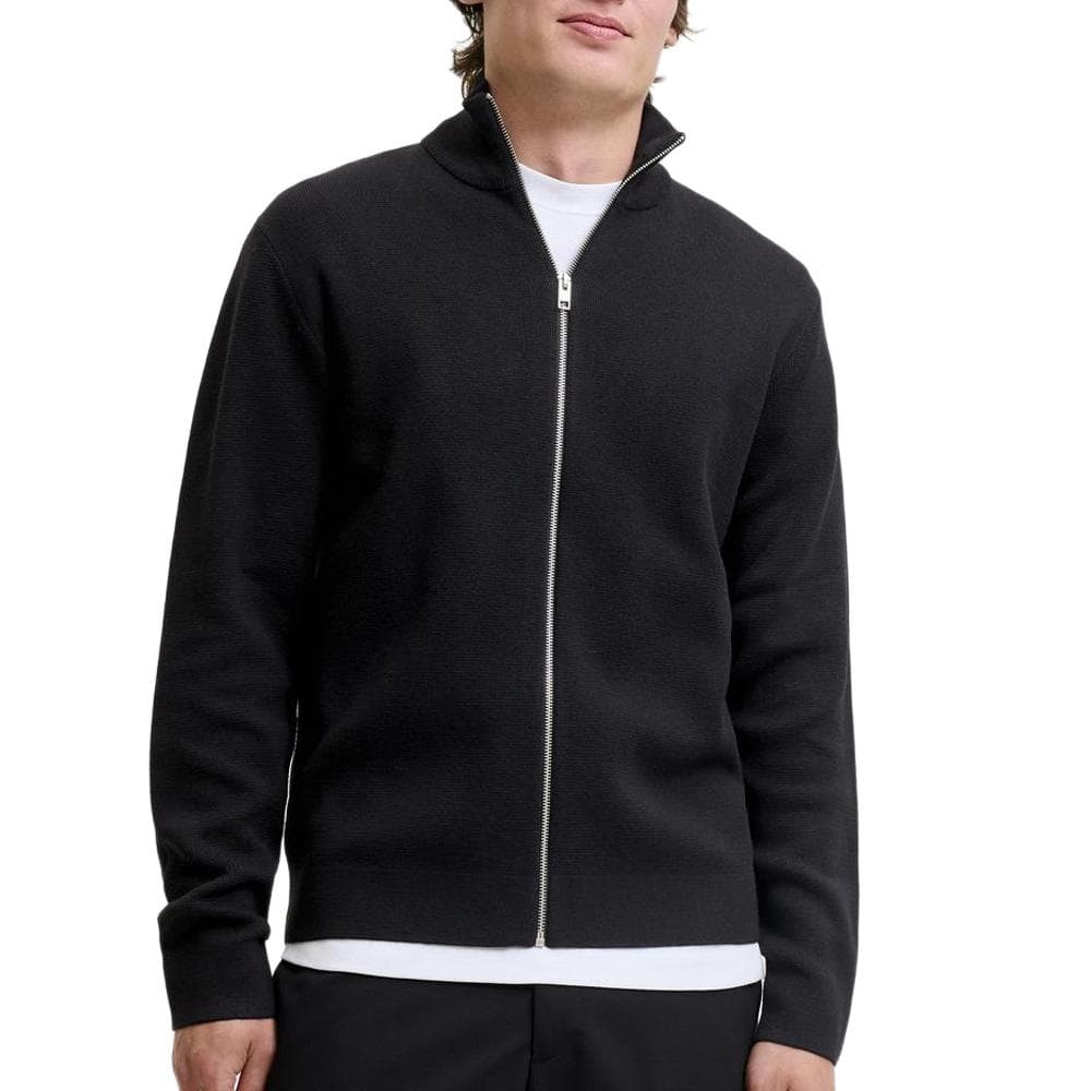 Pull Zippé Noir Homme Jack & Jones Milano 1